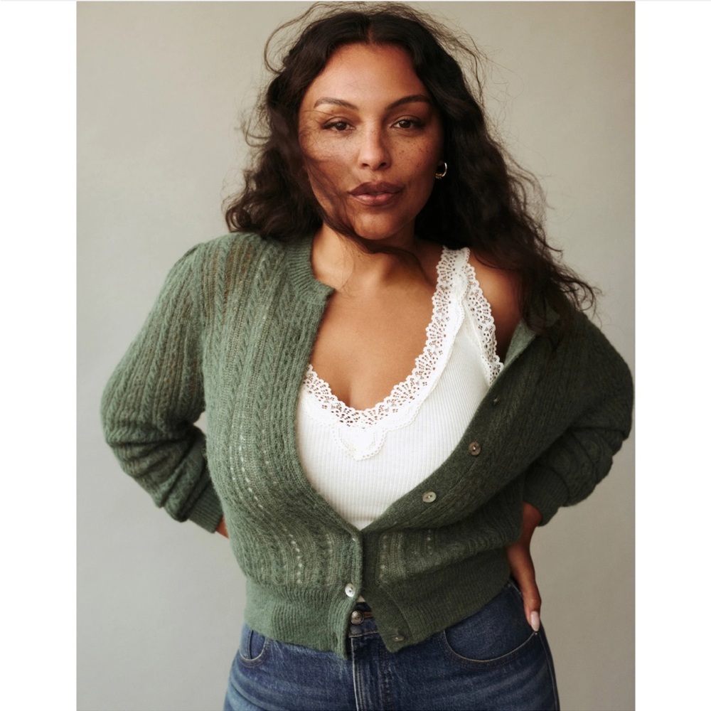 NWT 🥝 Madewell Pointelle-Stitch Cardigan